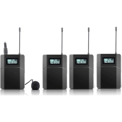 100m RF stereo Wireless Microphone For Tour Guide Conference Teaching with Microphone (3 reciver + 1 transmitter)