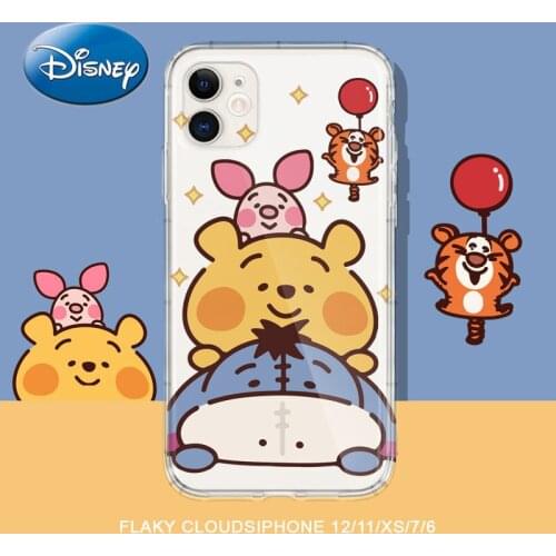 Disney Phone Case for IPhone 6S/7/8P/X/XR/XS/XSMAX/11/12Pro/12mini Pooh Case Cove