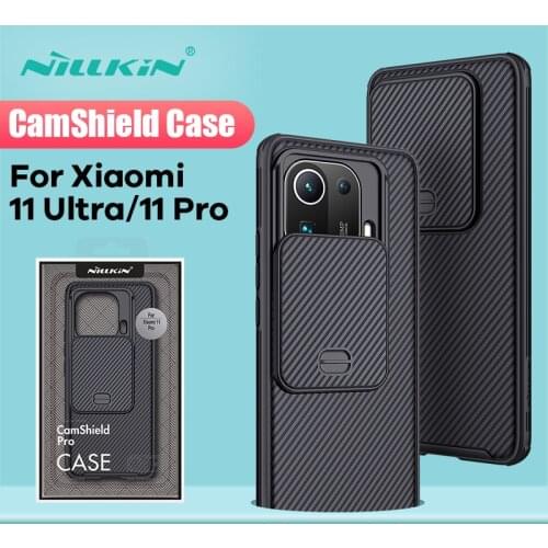 For Xiaomi Mi 11 Ultra Case For Mi 11 Lite Case For xiaomi mi 11 Pro NILLKIN CamShield Case Slide Camera Protection Back Cover