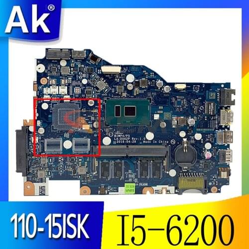 For Lenovo Ideapad 110-15ISK Notebook Motherboard LA-D562P CPU I5-6200 4G RAM FRU 5B20M41058 DDR4 100% Fully Tested