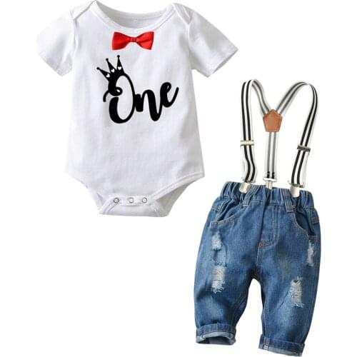 Baby Boy Suit Winte infant Suit Childrens Gentleman Long Sleeve Shirt + Trousers + Gentleman Bow Tie 3Pcs Baby Boy Clothes