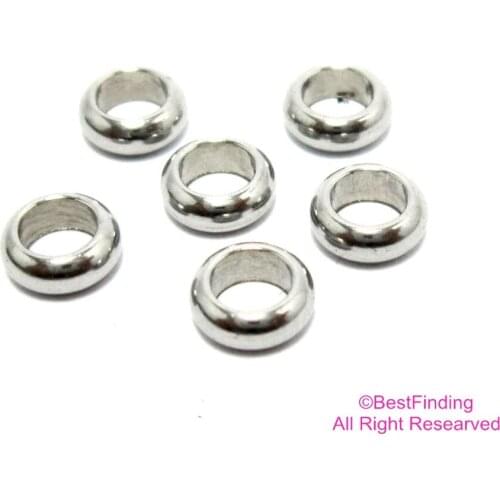 5x2mm Stainless steel spacer beads Round rondelle spacer beads 5x2x3mm
