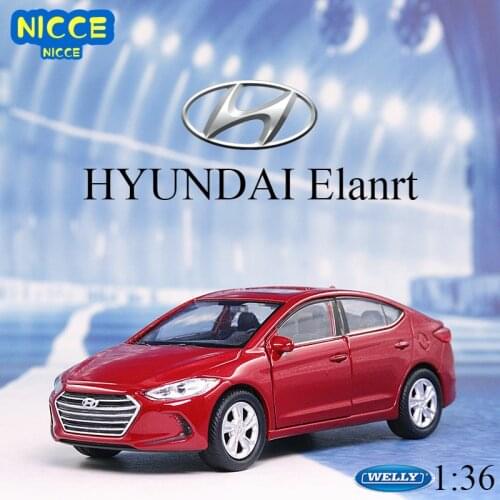 WELLY 1:36 HYUNDAI Elanrta Santafe Tucson Alloy Car Model Metal Model Vehicles With Retail box