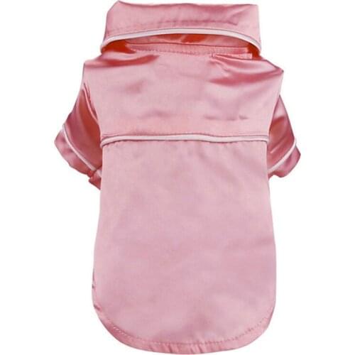 Fashion Modern Soft Silk French Bulldog Pajamas Pet Dog Pajama For Small Dogs Shih Tzu Puppy Cat Clothes Pets Clothing