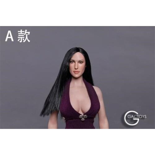 Custom 1/6 Scale Female Head sculpt GC020 A for 12inch Phicen Tbleague JIAOUL DOLL Female Figure Body GACTOYS GC020
