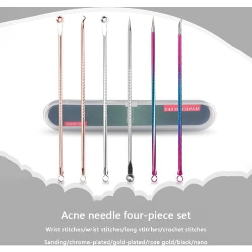 Blackhead Acne Pimple Remover Needle Face Skin Care Stainless Kit Tools Beauty Deep Cleansing Women Facial Pore Cleaner