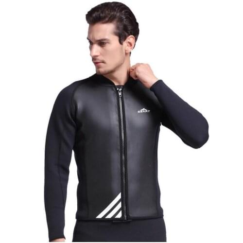 2MM Neoprene diving suits warm winter swimming mens jackets thick jelly surfing suits