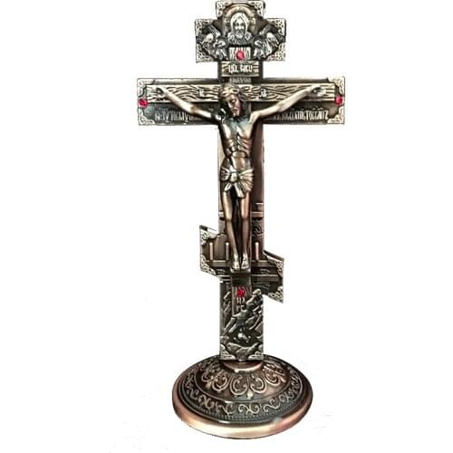 Orthodox cross crucifixo Russian crosses icon Jesus ornaments Church prayer Car home decoration articulos religiosos chapel Gift