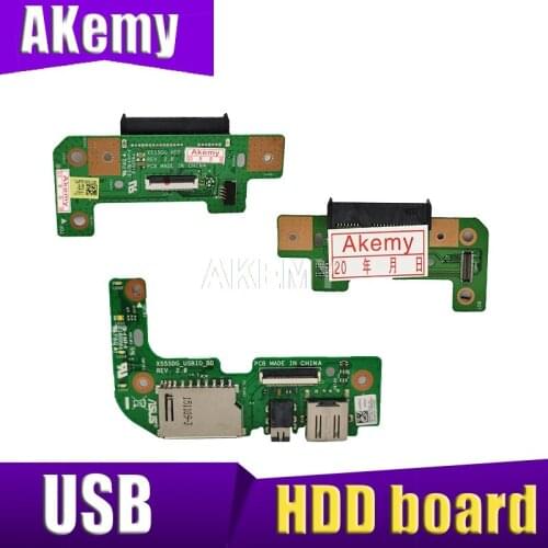 Originally For ASUS X555D X555DG X555Q X555QG USB HDD board AUDIO CARD Adapter HDD BOARD tested with cable