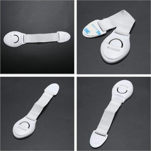 Drawer Door Cabinet Cupboard Toilet Safety Locks Baby Kids Safety Care Plastic Locks Straps Door Drawers Infant Baby Protection