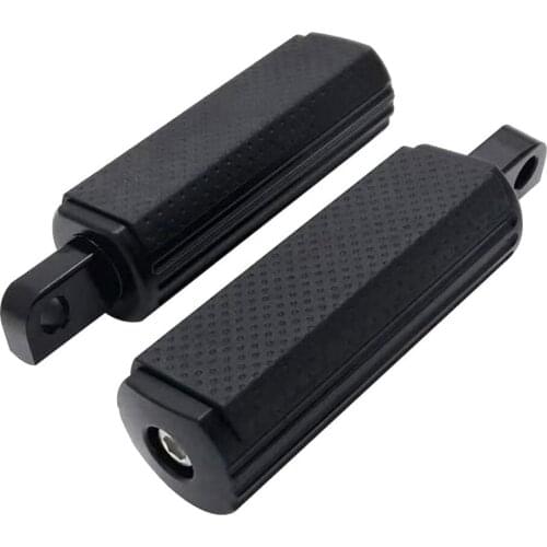 Motorcycle Foot Rest Cnc Cut Passenger Support Pegs Black Pedal for Harley H D Models