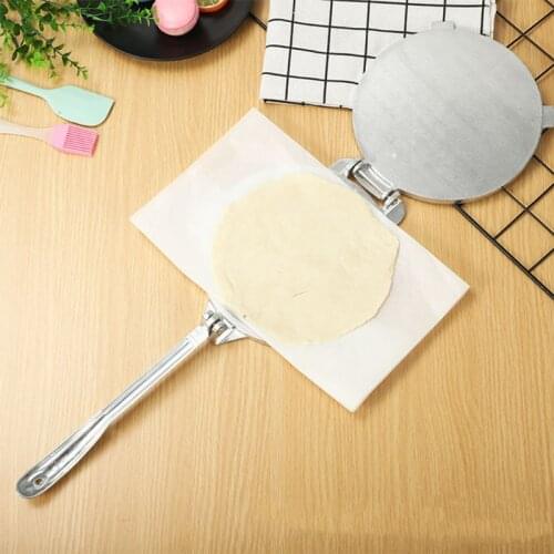 Tortilla Maker Press Heavy Aluminium Meat Press Foldable Gadgets Bakeware Kitchen Accessories Tools Pie Tools Silver P15D