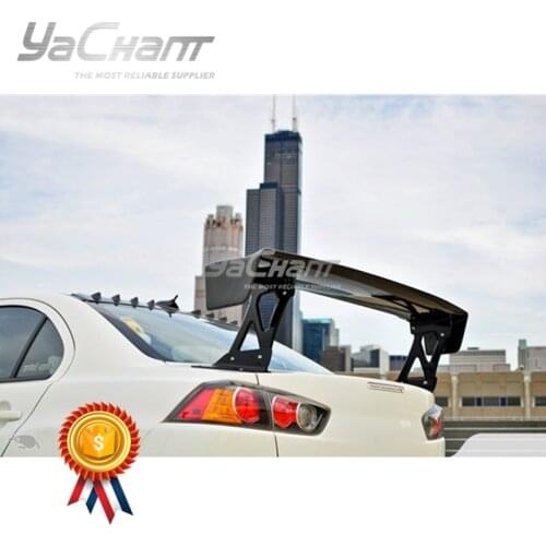 Car-Styling Carbon Fiber Rear Wing Fit For 2008-2017 Lancer Evolution X 10 VS Euro Edition Style 1430mm GT Wing Spoiler