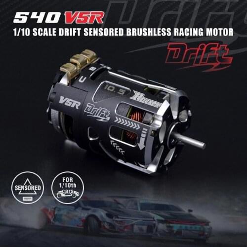 SURPASS HOBBY Rocket 540 V5R Sensored Brushless Motor Waterproof 3.175mm 3.5T-25.5T Modified for 1/10 Competition DRIFT RC Car