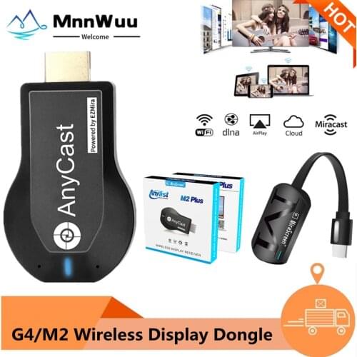 M2 Plus TV stick Wifi Display Receiver Anycast DLNA Miracast Airplay Mirror Screen HDMI-compatible Android IOS Mirascreen Dongle