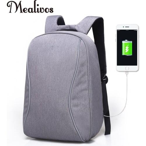 Mealivos Anti-theft Water Resistant Polyester Laptop Backpack with USB Charging Port Under 12.2-Inch Laptop and Notebook
