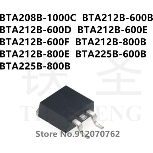10PCS BTA208B-1000C BTA212B-600B BTA212B-600D BTA212B-600E BTA212B-600F BTA212B-800B BTA212B-800E BTA225B-600B BTA225B-800B
