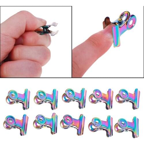 10 Pcs Finger Poly Quick Builder Gel Extension Steel Wrap Tools Nail Pincher Clips Fiber Glass Nails Art Tweezers Nail Tips Clip