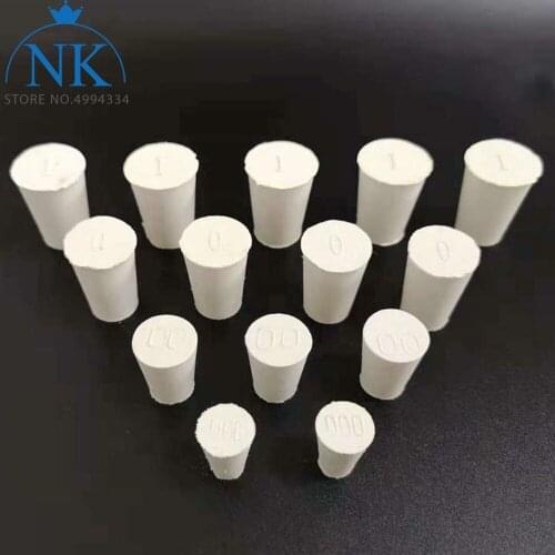 20pcs/lot 000#-4# Rubber stopper, erlenmeyer flask plug bottle stopper, test tube stopper