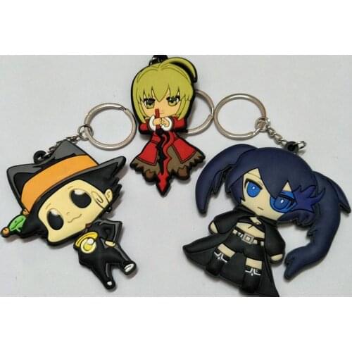 24pcs llavero key chain Hitman Reborn plastic Keychains boyfriend gift chaveiroKurokawa Hana gadgets for men