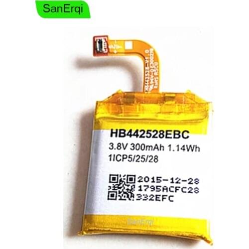 300mAh HB442528EBC 1ICP5/25/28 Battery for Huawei Watch Smart Watch New Tested