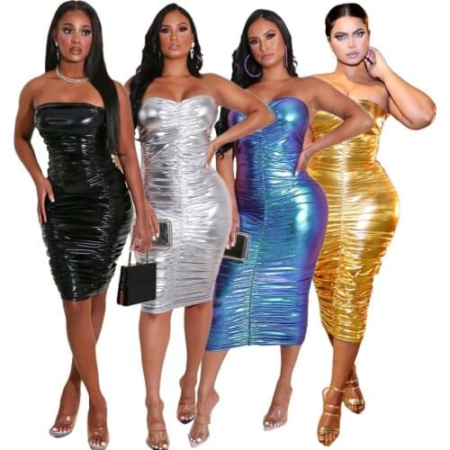 Adogirl Evening Night Club Bodycon Dresses Women Sexy Off Shoulder Solid Elegant Backless Ruched Midi Dress Ladies Streetwear