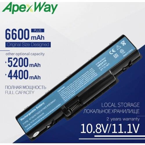 Laptop Battery For Acer emachines E525 E627 E725 D525 D725 D620 for aspire 5516 5517 4732 5532 5332 AS09A31 AS09A41 AS09A51