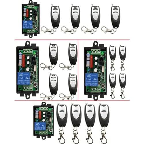 AC 220 V 1CH 10A Relay RF Wireless Remote Control Switch Wireless Light Switch ; Receiver+Transmitter Garage Door lamp/ window