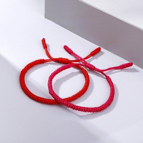 Zodiac Year Lucky Bracelet Good Luck Red Hand Rope Eight-character Knot Hand-woven Couple Bracelet Rope