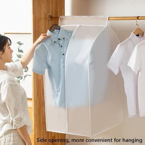 Clothes Dust Cover Dustproof Garment Cloth Storage Waterproof Suit Coat Protector Storage Bag Hanging Organizer Wardrobe