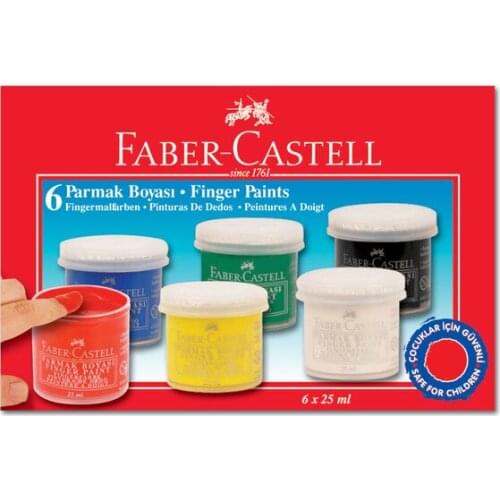 FABER-CASTELL FINGER COLORING 6'LI