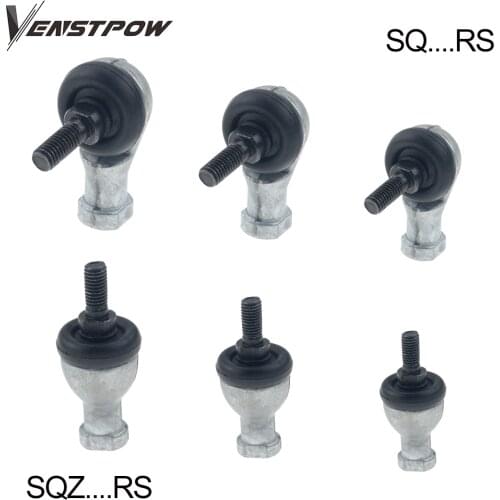 1pc SQ-RS SQZ-RS M5 to M22 5mm/6mm/8mm/10mm/12mm Connector Zinc Alloy Ball Joint Rod End Bearing Right Hand Left Thread Female