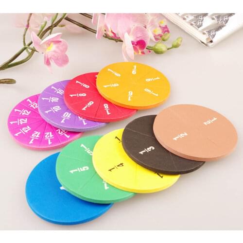 Fraction demonstrator elementary school mathematics fraction block addition and subtraction teaching toys for students