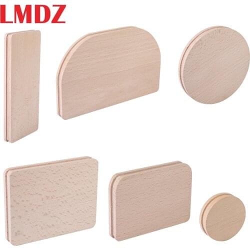 LMDZ Zipper Installation Assistant Leather Craft Tool Wooden DIY Leather Craft Upper Zipper Correction Template Hand Craft Tool
