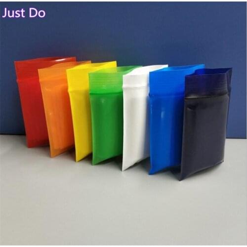 Small Colorful thick Resealable Zipper Ziplock Zip Lock Bag Mini Plastic Retail Packaging Bag Waterproof plastic zip lock Bag