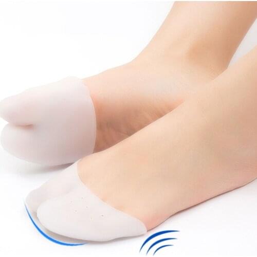 Massge Toe Pad 1 Pair Silicone Toe Sleeve Foot Protection Ballet High Heels Hallux Valgus Gel Protective Protector Care Tool
