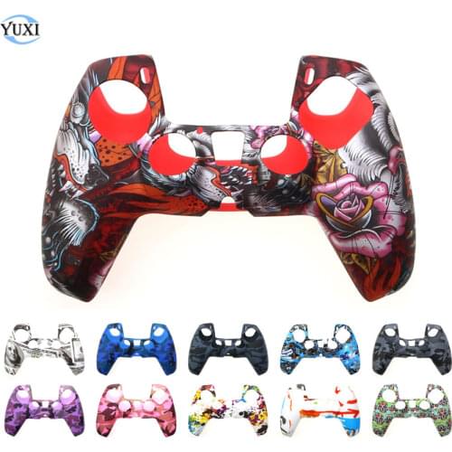 YuXi Soft Silicone Gel Rubber Case Cover Skin For Sony Playstation 5 For PS5 Controller Protection Case