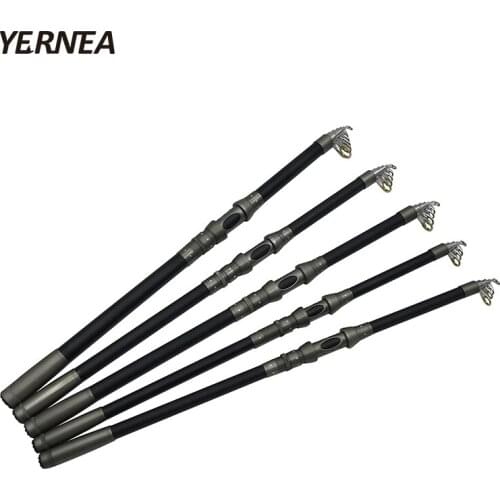 New Carbon Fiber Telescopic Fishing Rod 2.1-3.6M High Performance Sea Fishing Rod Spinning Fishing Pole Rod
