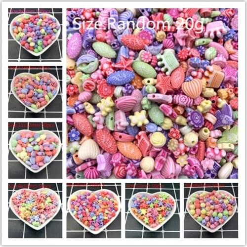 New Multiple Acrylic Beads Earrings Necklace Accessories Beads For DIY Jewelry Making 19 Choices