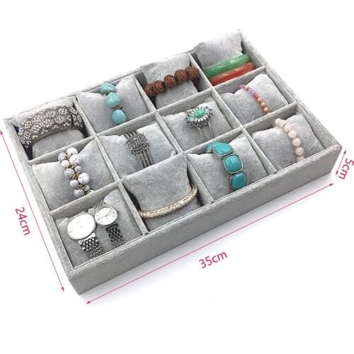 New 6/12 Slots Mini Pillows Bracelets Holder Watch Storage Box Useful Jewellery Packaging Gift Jewelry Organizer Wholesale