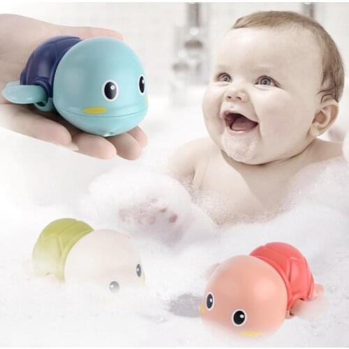 Single Sale Cute Cartoon Animal Tortoise Classic Baby Water Toy Baby Bathing Little Turtle Bathing Toys Early Educational Toys