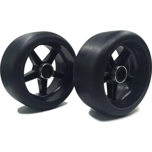 Front Slick Tires Fit for 1/6 FG Racing ROFUN ROVAN BM5 Big Foot Truck RC CAR PARTS