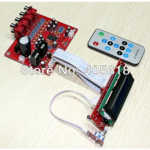 LC75342 Remote Preamplifier board with tone adjustable treble - bass Assembled