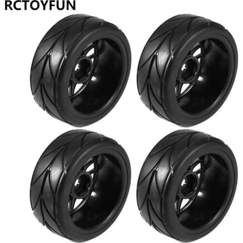 RCTOYFUN 4pcs Rubber Rocks Tyres / Wheel Tires Appearance Accessories For 1:10 RC Rock Crawler Car Axial SCX10 90046 D110 HSP