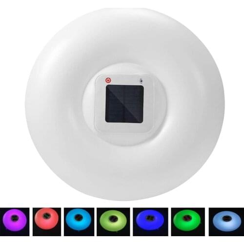 Solar Swimming Pool Light, Inflatable Floating Pool Lights with LED Colorful Waterproof Solar Dazzling Floating Light for Pool