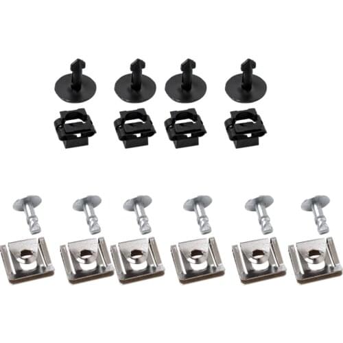 High Quality 10Pcs Engine Cover Undertray Fitting Clip Screw Set Engine Protection Screws - Fits Hole Size 8.9mm