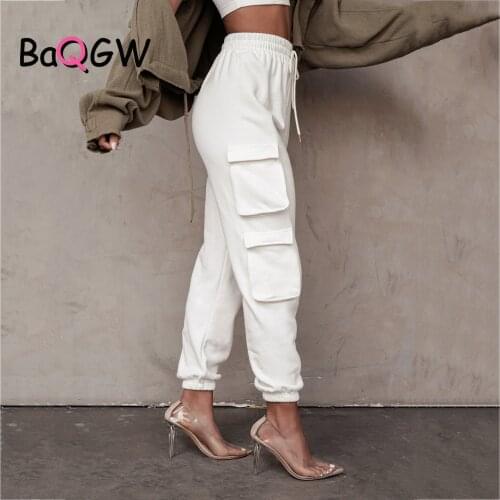 Women Sport Sweatpants Autumn Stretch Sports Pants Fashion Solid Female Drawstring Joggers Pants High Waist Running Gym Pants