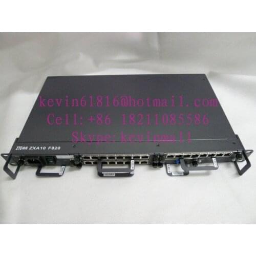ZTE ZXA10 F820 EPON ONU with 24 ethernet ports FTTB or FTTC optical switch,19 inch rack. FiberCore