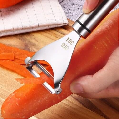 1pcs 304 stainless steel peeler fruit and vegetable peeler apple potato peeler carrot grater Multifunctional kitchen tool gadget