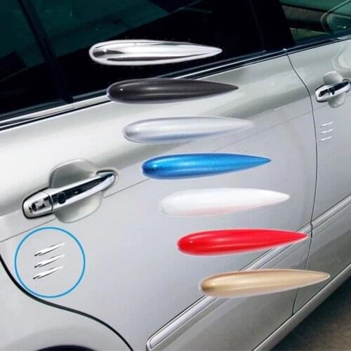 12pcs/lot Car Door Edge Guard Car Styling Mouldings Strip Bumper Protector Anti-Scratch Strip Corner Door Protector Moldings Red